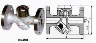 CS49H熱動(dòng)力式圓盤式Y(jié)型蒸汽疏水閥結(jié)構(gòu)圖紙 CS49H熱動(dòng)力式圓盤式Y(jié)型蒸汽疏水閥結(jié)構(gòu)圖紙