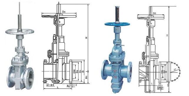 氣動平板閘閥結構圖紙 氣動平板閘閥結構圖紙